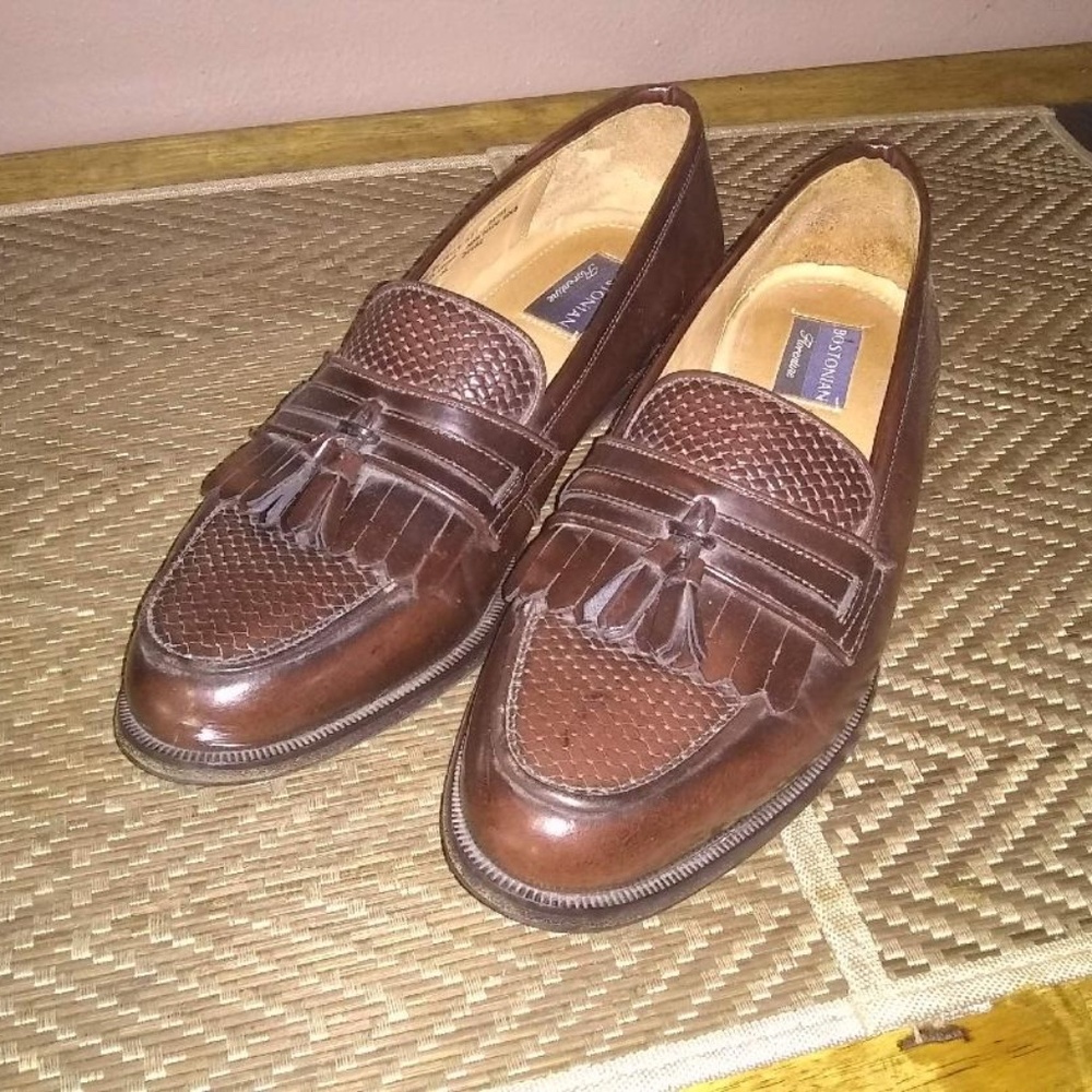 BOSTONIAN FLORENTINE MEN'S LEATHER KILTIE TASSEL LOAFERS